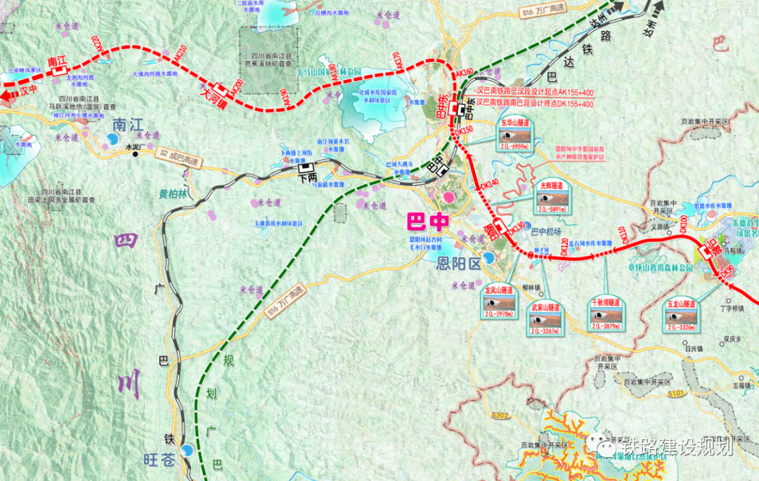 汉巴南铁路最新路线图，汉巴南铁路最新路线图解析